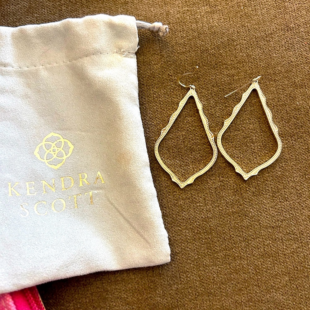 Kendra Scott gold earrings